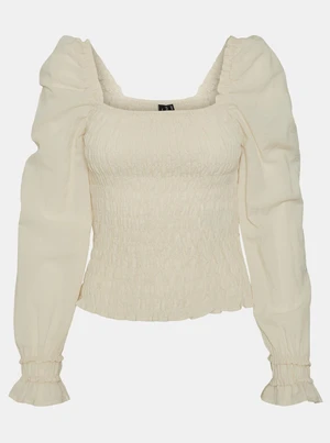 Cream blouse VERO MODA Doro - Women