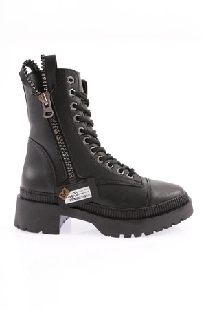 DGN K9040 Women's Summer Zipper and Lace-Up Boots