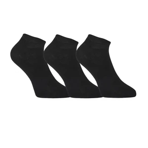 3PACK Styx low bamboo black socks