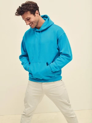 Blue Men's Hooded Sweat Fruit of the Loom