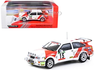 Ford Sierra RS Cosworth 15 Carlos Sainz - Luis Moya "Rally de Portugal - Vinho do Porto" (1988) "Hobby64" Series 1/64 Diecast Model Car by Tarmac Wor