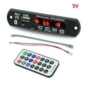 Wireless Bluetooth 5.0 5V MP3 Board Car Audio USB TF FM Radio Module MP3 Player with Remote Control