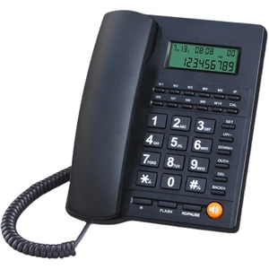 Big Button Telephone for Eldly Dialpad Landline Trade Call Desk Display Caller ID Telephone for Home Office Hotel