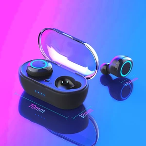 New Wireless 5.0 Earphones Charging Box Wireless Headphones Stereo Waterproof Touch Control Noise Cancelling Headset Headphones