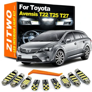 ZITWO Canbus Car LED Interior Light Kit For Toyota Avensis T22 T25 T27 1997- 2013 2014 2015 2016 2017 2018 LED Bulb Accessories