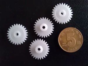 5pcs plastic gear for cassette deck audio player tape recorder