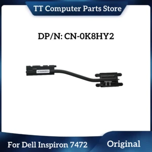 TT New Original Heatsink For Dell Inspiron 7472 Radiator Cooling Copper Tube 0K8HY2 K8HY2 CN-0K8HY2 Fast Shipping