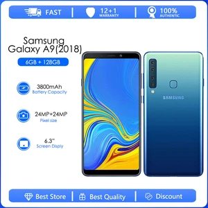 Samsung Galaxy A9 (2018) Refurbished-Original Unlocked A920F A9 Star Pro Octa-core Wi-Fi 24MP 6.4'128GB 6GB RAM Fast charging 4G