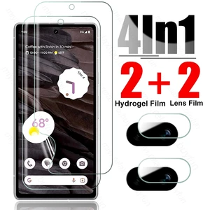 3 In 1 999D Curved Soft Hydrogel Film For Google Pixel7a Camera Screen Protector Pixel 7a 7 a a7 5G GWKK3,GHL1X,G0DZQ,G82U8 6.1"