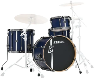 Tama ML40HZBN2-SBV Superstar Hyper‐Drive Maple Duo Satin Blue Vertical Stripe Dobszett