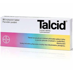 TALCID Hydrotalcitum 500 mg 20 žvýkacích tablet