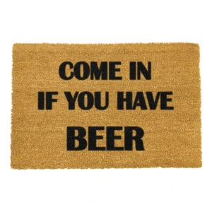 Rohožka z prírodného kokosového vlákna Artsy Doormats Come Again and Bring Beer, 40 x 60 cm