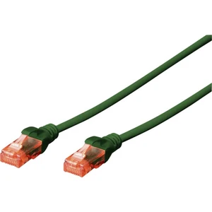 Digitus DK-1617-050/G RJ45 sieťové káble, prepojovacie káble CAT 6 U/UTP 5.00 m zelená s ochranou 1 ks