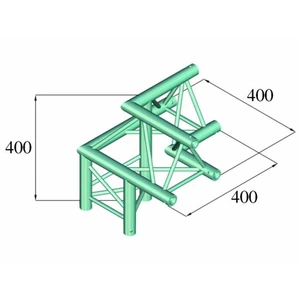 Alutruss DECOLOCK DQ3-PAL32 3-bodová rampa rohové viazanie na 3 smermi 90 °