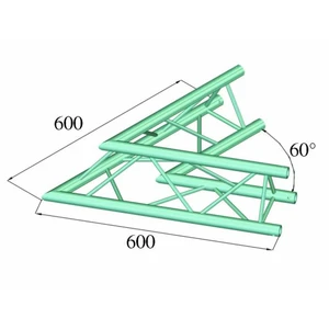 Alutruss DECOLOCK DQ3-PAC20 3-bodová rampa roh 60 °