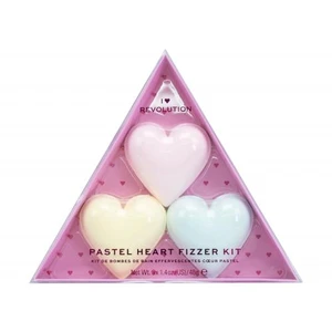 I Heart Revolution Heart Pastel Bath Fizzer Kit darčeková kazeta darčeková sada Strawberry