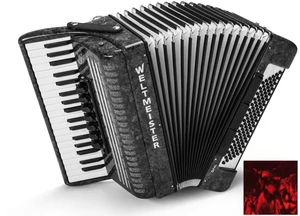 Weltmeister Opal 37/96/III/7/3 MT Roșu Acordeon cu clape