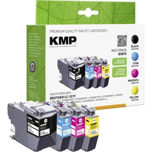 KMP Ink set náhradný Brother LC-3219XL kompatibilná  čierna, zelenomodrá, purpurová, žltá B58VX 1537,4005