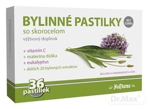 MedPharma BYLINNÉ PASTILKY Bez cukru