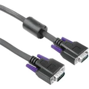VGA kabel Hama [1x VGA zástrčka - 1x VGA zástrčka] černá 3.00 m