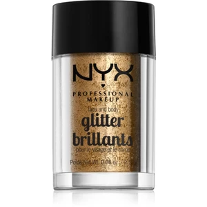 NYX Professional Makeup Face & Body Glitter Brillants třpytky na obličej i tělo odstín 08 Bronze 2.5 g