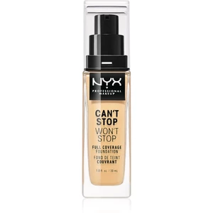 NYX Professional Makeup Can't Stop Won't Stop Full Coverage Foundation vysoce krycí make-up odstín 08 True Beige 30 ml