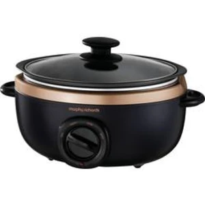 Pomalý hrnec Morphy Richards Sear&Stew 3.5L 460016EE, černá, růžovozlatá