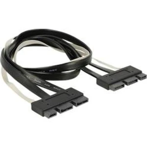 SATA kabel Delock 84766, černá, bílá