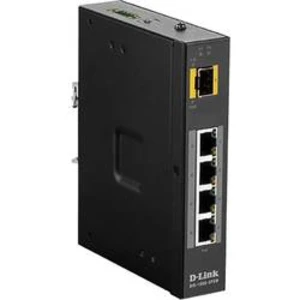 Síťový switch RJ45/SFP D-Link, DIS-100G-5PSW, 4 + 1 port, funkce PoE