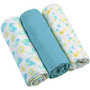 BabyOno Diaper Super Soft látkové pleny Blue 70 × 70 cm 3 ks