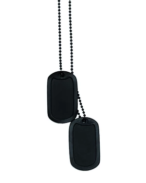 US ID známky DOG TAGS Mil-Tec® - čierne (Farba: Čierna)