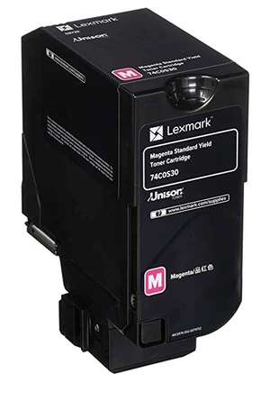 Lexmark 74C0S30 purpurový (magenta) originální toner