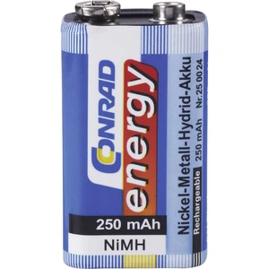 Conrad energy 6LR61 9 V akumulátor Ni-MH 250 mAh 8.4 V 1 ks