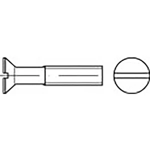 TOOLCRAFT  TO-6862473 zápustné skrutky M3 8 mm drážka DIN 963   Ušlechtilá ocel V2A  A2 200 ks