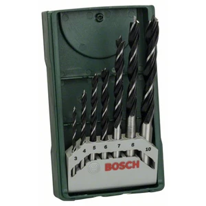 Bosch Accessories 2607019580 sada špirálových vrtákov do dreva 7-dielna 3 mm, 4 mm, 5 mm, 6 mm, 7 mm, 8 mm, 10 mm  valco