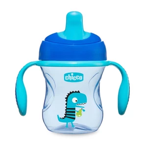 Chicco Hrnček Chicco Trénujeme s držadlami 200 ml, modrý 6m+