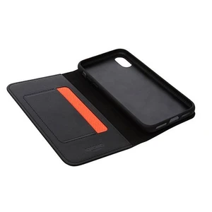 Knomo Tok Leather FolioiPhone X/XS - Black