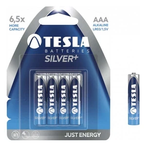 Alkáli micro ceruzaelem AAA(LR03), TESLA Silver+, 4 db