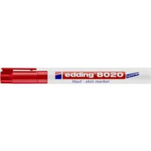 Edding 8020 skin marker, 4-8020002 popisovač na kůži , 1 mm, červená