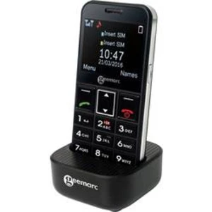 Geemarc CL8360 telefon pro seniory tlačítko SOS, nabíjecí stanice černá