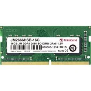 RAM modul pro notebooky Transcend JetRam JM2666HSB-16G 16 GB 1 x 16 GB DDR4-RAM 2666 MHz CL19