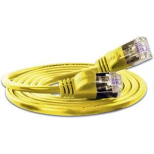 Síťový kabel RJ45 Slim Wirewin PKW-LIGHT-STP-K6 0.5 GE, CAT 6, U/FTP, 0.50 m, žlutá