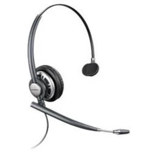 Telefonní headset QD (Quick Disconnect) na kabel Plantronics DW291N na uši