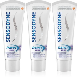 Sensodyne Rapid zubní pasta s fluoridem pro citlivé zuby 3x75 ml