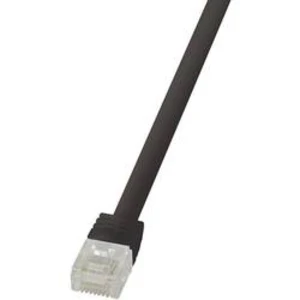 Síťový kabel RJ45 LogiLink CF2023U, CAT 6, U/UTP, 0.50 m, černá