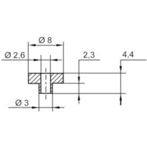 Izolační objímka TRU COMPONENTS TC-V5817-203, 1586599