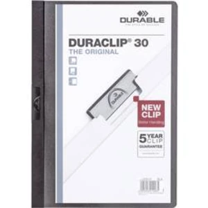 Durable DURACLIP 30 - 2200, 220001 složka s klipem DIN A4, černá