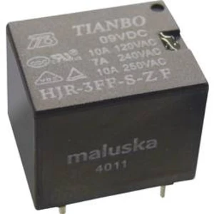 Miniaturní relé Tianbo Electronics HJR-3FF-12VDC-S-ZF, 15 A , 30 V/DC/ 250 V/AC , 2770 VA/ 240 W