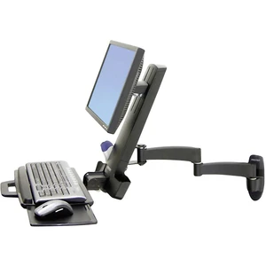 Ergotron Combo Arm Serie 200 1-násobný držiak na stenu pre monitor 25,4 cm (10") - 61,0 cm (24") odkladacie miesto na kl