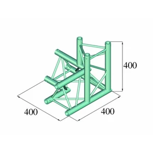 Alutruss DECOLOCK DQ3-PAL34 3-bodová rampa rohové viazanie na 3 smermi 90 °